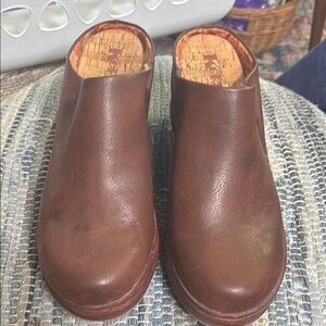 Kork-Ease Brown Leather Slip-On Loafers